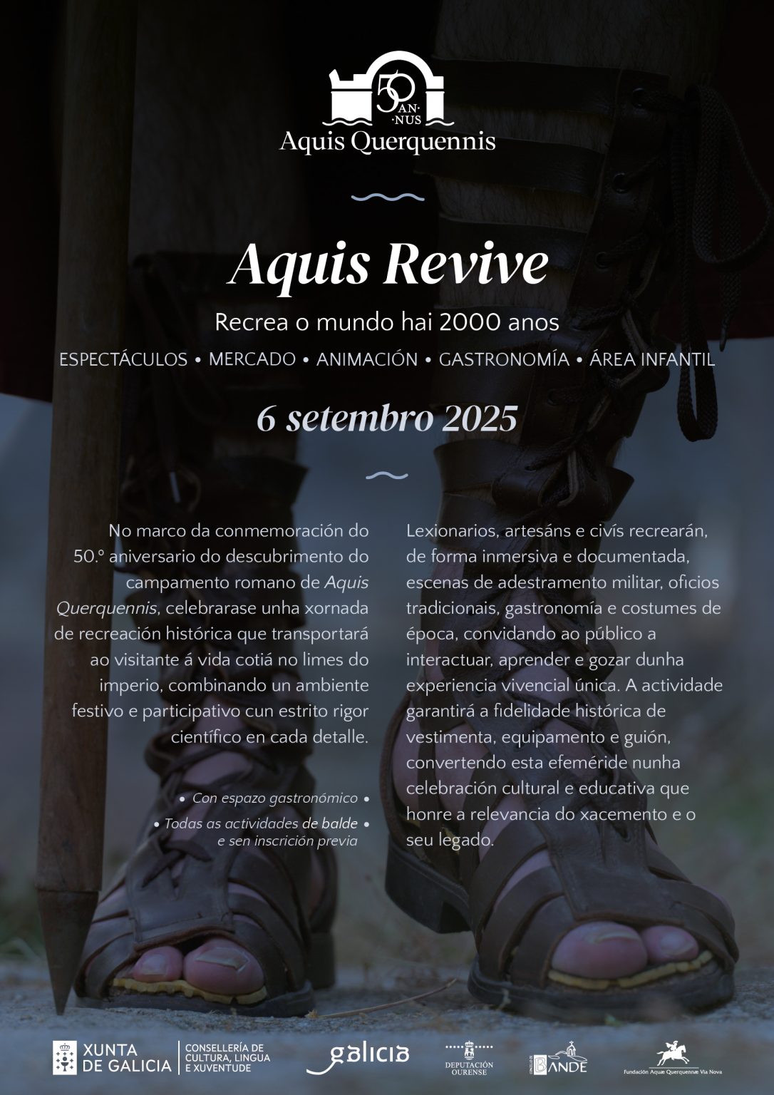 PROGRAMA COMPLETO DE AQUIS REVIVE 2025 EN BANDE (OURENSE) - Portal ...